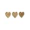 Hello Honey® 3.75" Decorative Brass Heart-Shaped Dish with Sayings Set